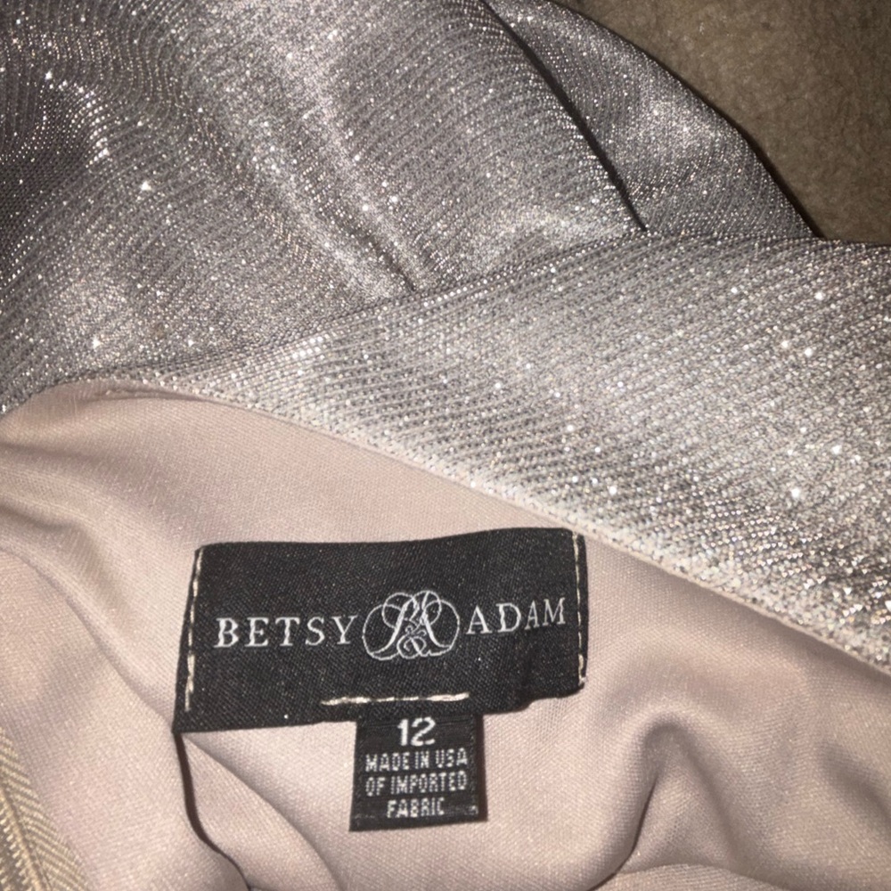 Betsy & Adam Silver Dress
